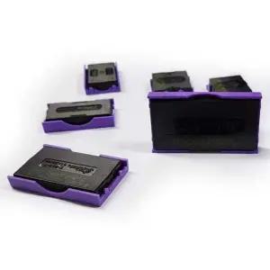 구문 일부인 자동스탬프 S-400 리필패드 청보라색(청색)