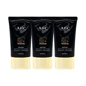 [AHC]AHC 마스터즈 아쿠아 리치 선크림 대용량 썬크림 60ml 3개