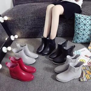 [다잇템]여자 여름 장마철 장화 데일리 민자 레인 부츠