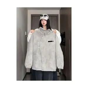 남성 항공 점퍼 빈티지 나염 가죽 재킷 야상 쇼트 차이나 봄가을 야구 DUCHI3