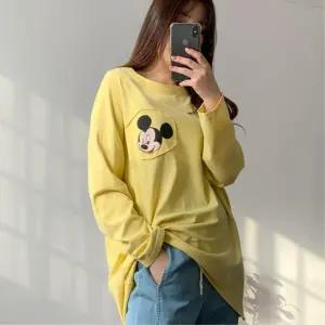 귀여운 캐릭터 여성롱티셔츠 루즈핏 긴팔 홈이지웨어