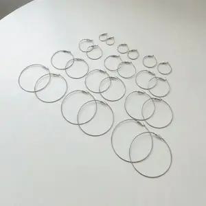 [신세계라이브쇼핑][옷자락] 여자 트렌디 레이어드 링 귀걸이 스타일 세트