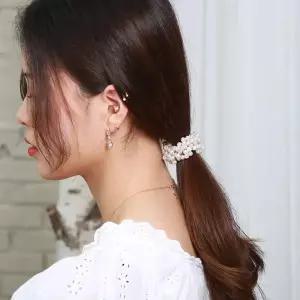 진주비드펄 고탄성 헤어밴드 고무줄 머리끈