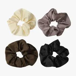 헤어 머리 끈 곱창 밴드 실크 스크런치