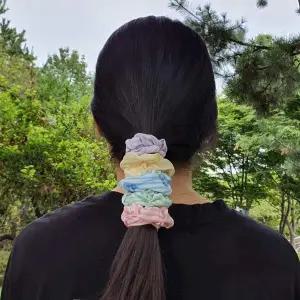 헤어밴드 곱창 미니 당고머리끈 5종세트