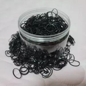 대용량 머리고무줄 미니 고무밴드 검정