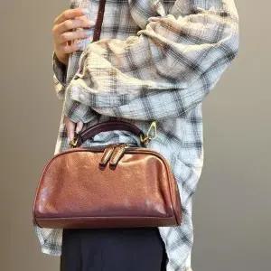 CCB3FC9여성 클래식 가죽 핸들 분리형 미니 크로스백