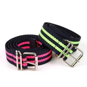 [하프클럽/]형광색 라인 포인트 남여 허리벨트 바지 청바지 혁띠