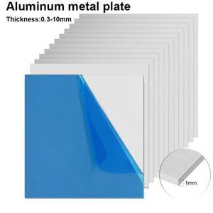 1pcs 알루미늄 플레이트 두께 0.3mm-10mm 합금 사각 광택 시트 100x100mm/150x150mm/200x200mm