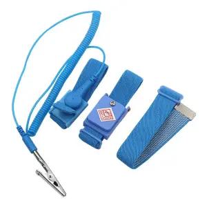 정전기 방지 팔찌 무선 조정 가능한 ESD 방전 케이블 손목 밴드