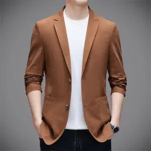 남사친 면 캐주얼 싱글 상의 코트 봄가을 얇은 블레이저 트렌디 재킷 정장 마 DUCHI3