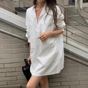 패브릭픽 여친 원피스 치마 미니 가을 포켓 칼라 셔츠형 슬림핏 빅 HO3