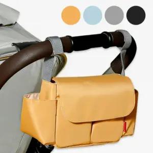 방수 포켓형 기저귀 정리함 유모차가방 보조가방 수납 컵홀더 파우치