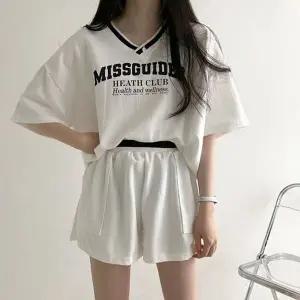 [하프클럽/]여성 반팔티 반바지룩 여름 데일리 캐주얼 반팔 세트