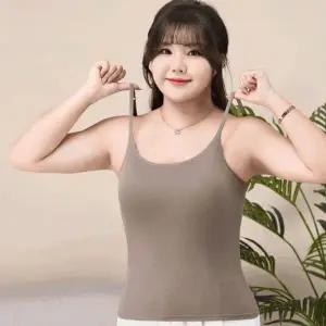 [하프클럽/]캡내장 골지나시 여름용 끈나시 여성용 나시민소매