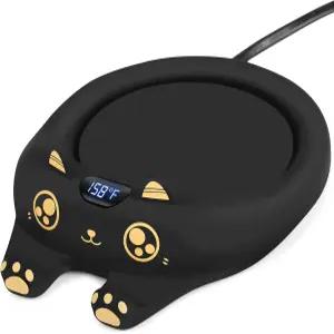 푸시 머그 워머 책상용 커피 설정이 차단 제외 코코아용 물 자동 플레이트컵 우유 음료 온도 3가지 전기