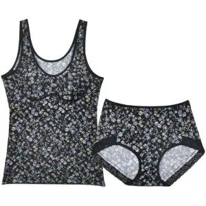 [하프클럽/]꽃무늬 노와이어 몰드 브라런닝팬티세트 가성비좋은