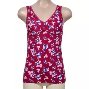 [하프클럽/]플로럴패턴 여성 노몰드 노와이어 브라런닝 고급속옷