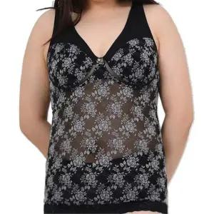 [하프클럽/]빅사이즈 플라워패턴 노와이어 브라런닝 가성비좋은