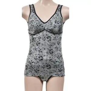 [하프클럽/]플라워 인견 노몰드브라런닝 맥시팬티 세트 고급속옷