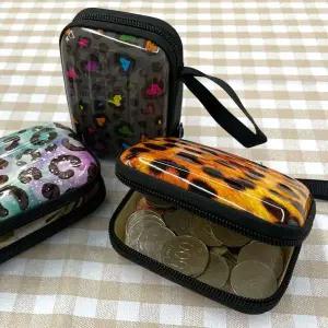 [하프클럽/]동전지갑 레오파드 미니 캐리어파우치 미니파우치