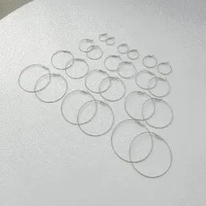 [옷자락]여자 트렌디 레이어드 링 귀걸이 스타일 세트