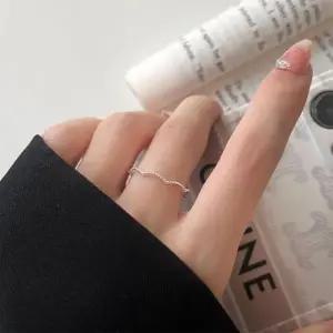 [옷자락]여자 데일리 여리여리 무드 실버 레이어드 반지