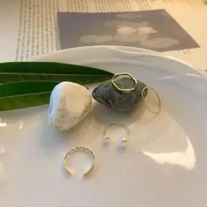 [옷자락]여자 사계절 데일리 골드 레이어드 반지 세트