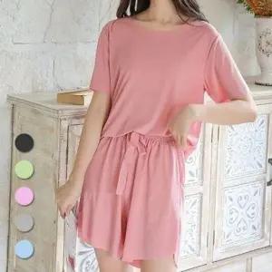 [하프클럽/]플리츠 홈웨어 원마일웨어 세트 루즈핏 니트 투피스