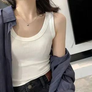 [하프클럽/]여성 루즈핏 민소매 기본 나시 가을 민소매 셔츠