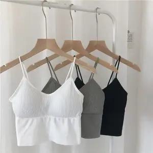 [하프클럽/]여성 내장캡 크롭 민소매 나시 무지 나시티