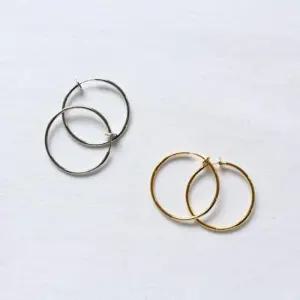 [옷자락]여자 심플 모던 베이직 데일리룩 링 귀찌 논피어싱 이어커프