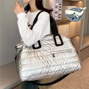 여행용 대형 보스턴 실버 백 간편 수납 가방 보스턴백 여행가방 여행용보스턴백