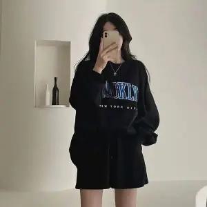 [하프클럽/]여성 긴팔 편한 트레이닝복 반바지 상하의 세트