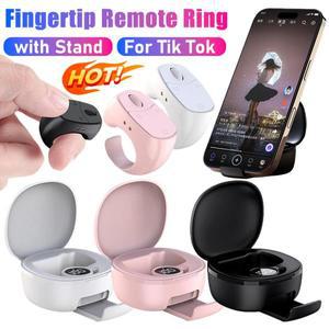 2025 손가락 끝  스크롤링 반지형 셔터 리모컨 페이지 셀카 버튼 블루투스 휴대폰 컨트롤러