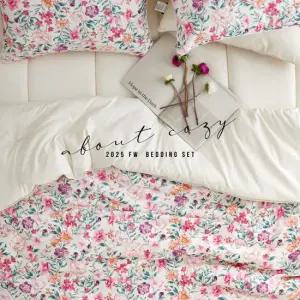 어바웃코지 [Q] 꽃잠 사계절이불세트 차렵이불+볼륨토퍼+베개커버세트