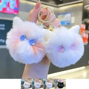 [하프클럽/]자동차 키링 열쇠고리 투톤 가방털고리