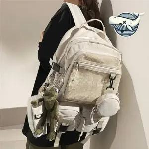 다용도 메쉬포켓 백팩 학생용 캐주얼 책가방 학생백팩 학교가방 고등학생가방 중학생가방