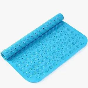 욕실매트 블루 타일흡착 57x88cm 매트 바닥 고무 발판 욕실