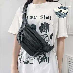 소가죽 스타일 정리 힙색 수납 간편 아웃도어 허리백 밸트백 여자슬링백가방 벨트가방