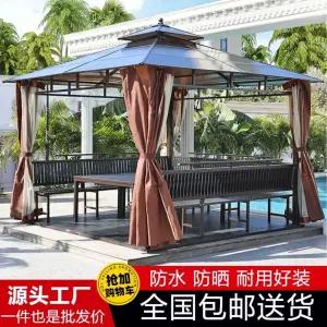 야외원두막 가제보 캐노피 .5x2.5m 정원 파고라 쉼터 정자 태양광패널
