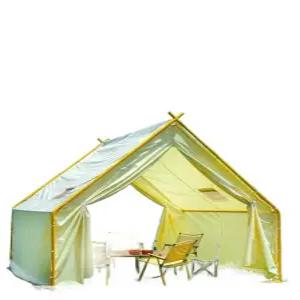 방갈로 조립식 오두막 테라스 농막 텐트 마당 인디언 길이2mx너비2m(화이트)