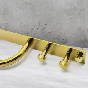 욕실스텐수건걸이 골드 스텐레스 수건걸이 옷걸이겸용