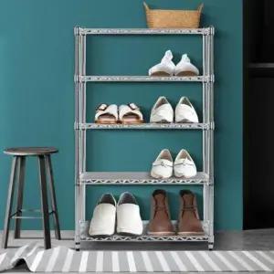 신발정리함 메탈신발정리대 5단 슈케이스 정리 수납함 조립신발장