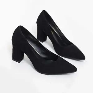여성 오피스룩 데일리화 면접용 구두 스웨이드 슈즈