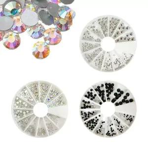 네일아트 MC 머신 컷 스톤 세트 크리스탈 블랙 등 3종