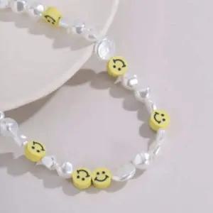 스마일 초등 학생 우정 비즈 목걸이