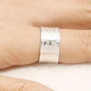 스꼬띠나 액땜소멸 고급 실버 불교 은반지(국내제조)