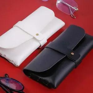 스터드 버클 가죽 안경집 안경 선글라스 케이스