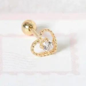 베이직 피어싱 데일리피어싱 로즈골드피어싱 큐빅 하